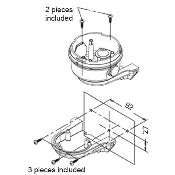 B300RAB001 E2S  Wall Bracket for B300 series Accessories